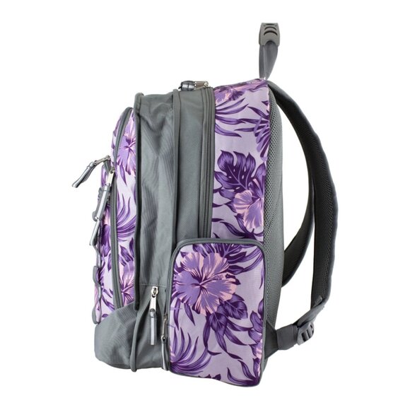 Eastsport Diamond Expandable Recycled Backpack, Hibiscus Edge For Ladies - Picture 4 of 5